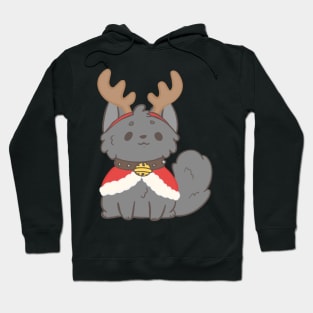 Christmas raindeer kitty Hoodie